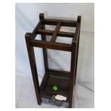 Oak Umbrella/cane stand with beaded top rim & repl