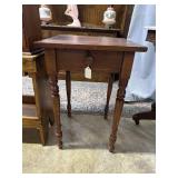 Single Drawer Side Table ~ 18" x 18" x 27"