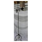 Candlestick adjustable lamp with conversion