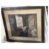 Original Watercolor A Earle Bilcher - Amos Mill, M