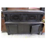 Jacobean step back cupboard European origin in oak