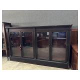 Impressive Mahogany Lawyers Display Cabinet: four