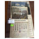 Two Union Pacific Railroad Calendars 1946 & 1947
