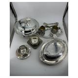 Eight pcs English and US Silverplate