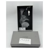 LaLique Peacock bust in original box