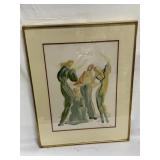 Salvidor Dali "La Danse" framed litho signed
