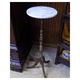 Marble top Candlestick Table - 37" H