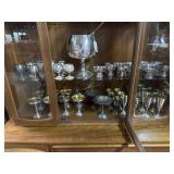18 Silver Plated Stemmed Punchbowl & Drink Set Sig