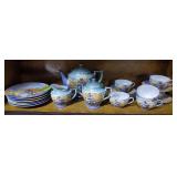 Japanese Lusterware Tea Set - Service for Six