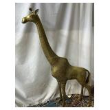 Youth Brass Giraffe - 46" H