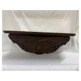 Mahogany wall shelf 24" x 16" x 9"