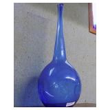 Zeller 31" H Cobalt Art Glass Vase