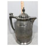 Wilcox Silver-plate Co. patterned pitcher with por