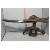 African wood carved fertility statue 24" x 3" w x