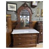 East Lake Three-Drawer Mahogany Dresser with Swing