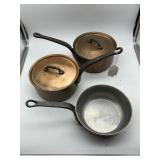 Falk Culinair copper cookware - two sauce pots