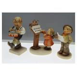 Three Goebel figures - Little drummer, Bird Duet