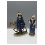 Two Hummel Figures - Mary, Joseph & Baby Jesus -