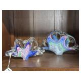 Murano style art glass napkin holders - 2