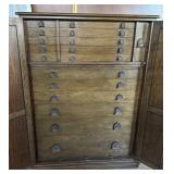 Custom built Shell cabinet with great divided