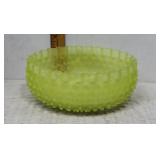 Uranium hobnail serving bowl