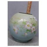 Parlor Lamp floral shade 7" H & 4" opening