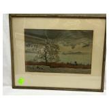 Japanese Hasui woodblock print 19.75" x 16"