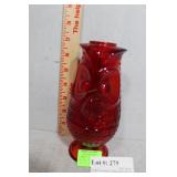 Ruby Owl Pilgrim glass light
