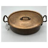 Falk Culinair Copper au gratin pan with lid