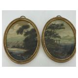 Two petite landscapes European scenes artist