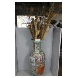 Chinese painted floor vase