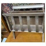 Sparkle Coated magazine rack in harp design