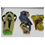Three Bird wall pockets