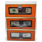 Three Lionel I Love ... Boxcars incl West