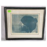Silhouette artist proof print - "Diane I" 21"x