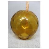 amber parlor lamp globe 8.5" x 3.75"