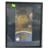 Great Dot space art 17" x 21"