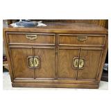 Thomasville sideboard with brass hardware