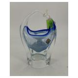 Chriska lead glass basket
