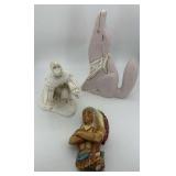 Three Native American Figures - Chief wall