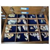 Shell grouping incl cones, fossils & gemstones