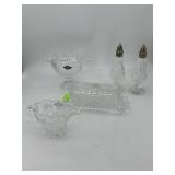 Shannon Crystal3pcs - pedestal pourer, salt &