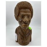 Hand carved tribal bust