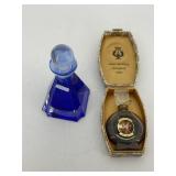 Cobalt perfume bottle & Jean Desprez perfume in
