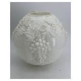 Milk Glass Parlor Lamp Shade with grape motif