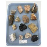 Rocks & minerals incl. granite & quartz