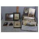 Large grouping early black & white photographs,