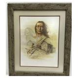 "The Raven" by Ben Hampton framed print of Native