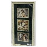 Maija framed Native American print trio 13" x 26"