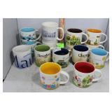 15 Starbucks USA city mugs